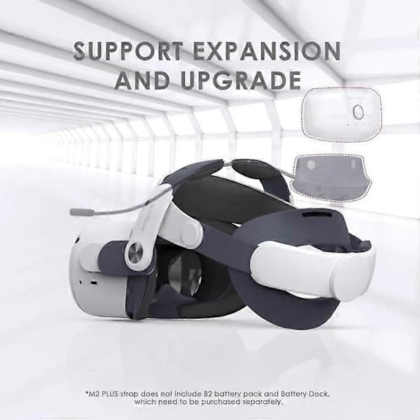 BOBOVR M2 Plus hovedrem erstatning Elite rem til Oculus Quest 2