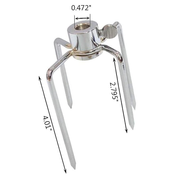 2 kpl Grill Rotary Barbecue Grill Fork -lisävarusteet Grill Fork