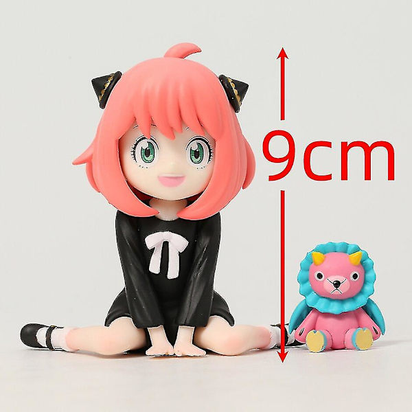 Spy X Family Mini Anya Forger PVC-malli Anime-kokoelmahahmo Lelulelu B 9cm no box