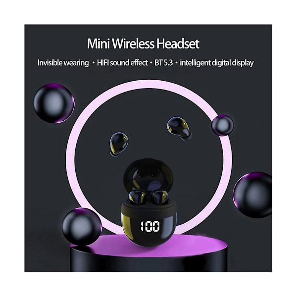 SK18 Superbass Hörlurar TWS Trådlösa Bluetooth-headset med mikrofon Smart Touch Hörlurar Brusreducering