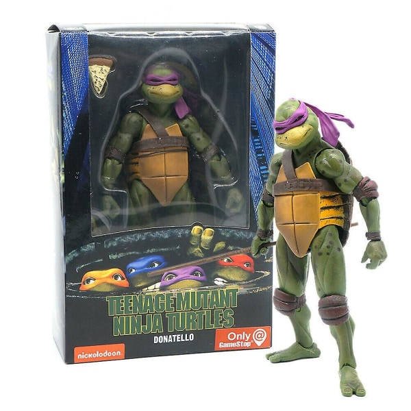 Neca Tmnt Teenage Mutant Ninja Turtles 1990-luvun elokuva 7 tuuman toimintahahmo lelut lahja - Donatello