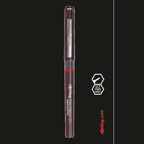 5 st/förpackning Rotring Tikky Graphic Pigmented Ink 0,1/0,2/0,3/0,4/0,5/0,7/0,8 mm engångslinerpenna för grafisk design - konstmarkörer - 01mm