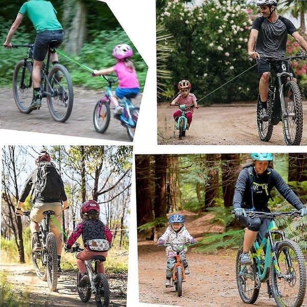 Cykel Barn Dragremmar, Cykel Dragrep, Infällbar Cykel Förälder-barn Dragrem, Bärbar Mtb Cykel Elastisk Dragrep_Överraskning
