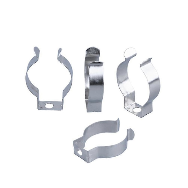100 stk. LED-lysbase LED-lysstriper Lysrørholder U-klips Holderbrakett Lysrør Erstatningsklips