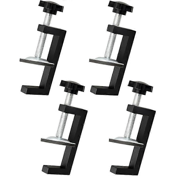 4-delars klämset, klämområde 10-57 mm justerbar G-klämma, snickarklämma, bordsklämma, tillbehörsverktyg, lämplig för fixering av trä, tabell