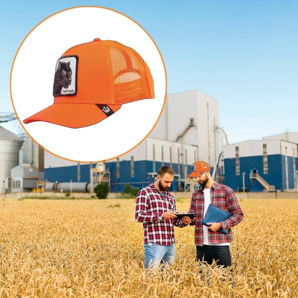 Farm Animal Trucker Baseball Hat Mesh Style Mænd Kvinder Snapback Elephant