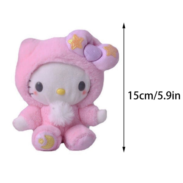 Sanrio Series Cartoon Pendant 23 cm Melody Plysch Doll Toy Present 15CM Hello Kitty