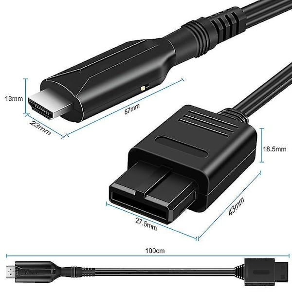 For Sony Ps1/ Ps2 Til Hdmi Adapter Spilkonsol Lyd Video Konverter Kabelledning