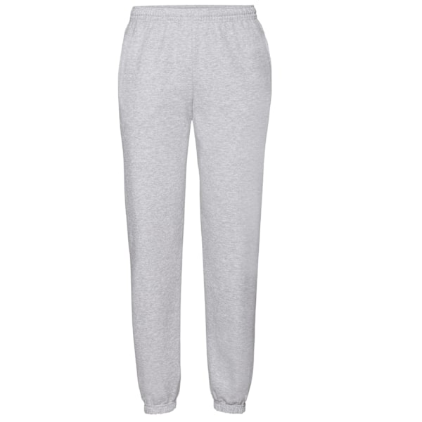 Fruit Of The Loom Herre Joggingbukser/Sweatpants Elastisk Kant Heather Grå Heather Grey