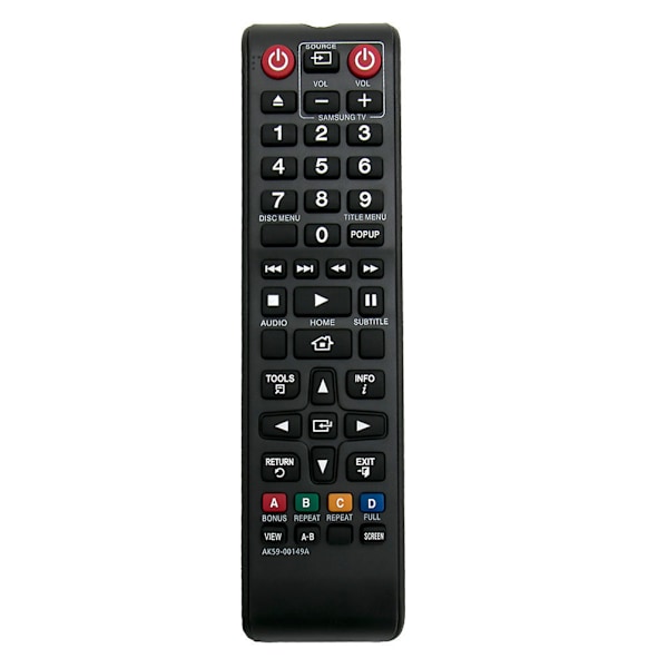 Fjernkontroll AK59-00149A Fjernkontroll for Samsung Blu-Ray BD-FM57C