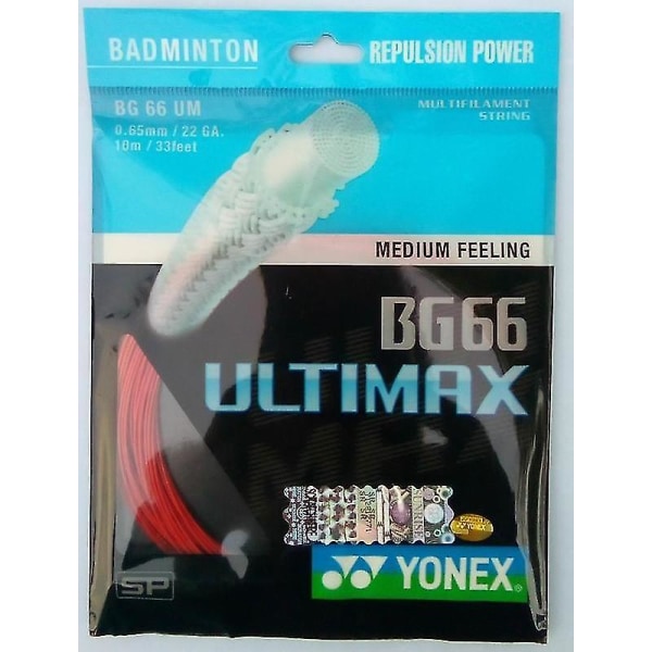 Yonex Badminton String Bg66 Ultimax (0,65 mm) Yellow