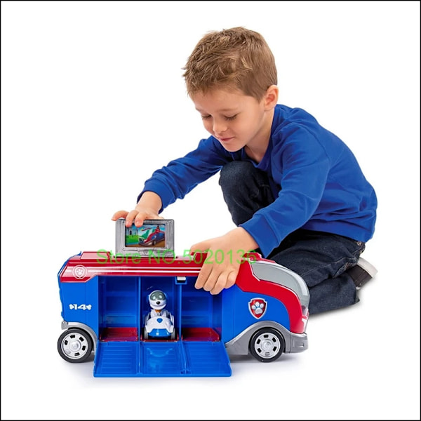 Nya Paw Patrol Lentopatrulli Toimintahahmo Malli Näköalatorni Pelastusbussi Pennun Koira Joulu Lasten Lelut Joululahja Silver