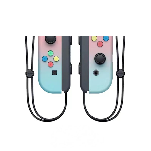 Nintendo Switch-kontroller Joycon trådlös Bluetooth-spelkontroller fjärrväckning med snöre, stöder fitness Pink green gradient