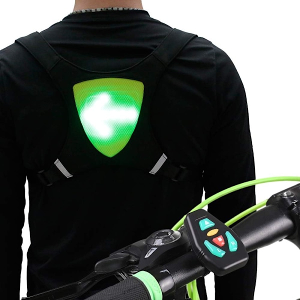 USB Refleksvest med LED Indikatorlys, Fjernkontroll-X71-