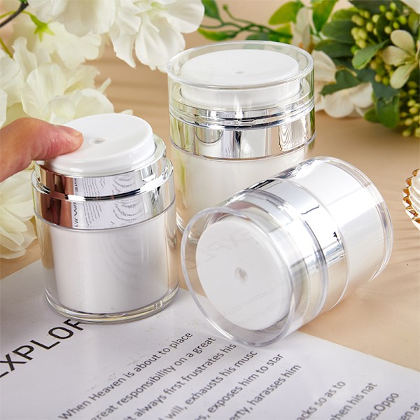 15/30/50ml Vakuumluftfria pumpflaskor Kosmetisk behållare 15ML