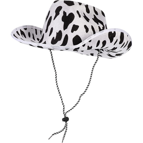 Lehmäkuvioinen cowboy-hattu cosplay-asu naamiaiset karnevaaliin -X71-