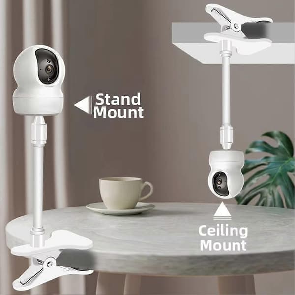 Adjustable Clamp Mount, Flexible Rod, 360° Rotation, Compatible with TP-Link Tapo C200 C210 C220 C201 Camera