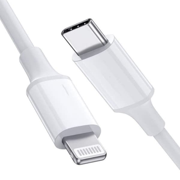 USB-C til Lightning Kabel iPhone Hurtiglader 2M Hvit 10-Pakning-XS6-
