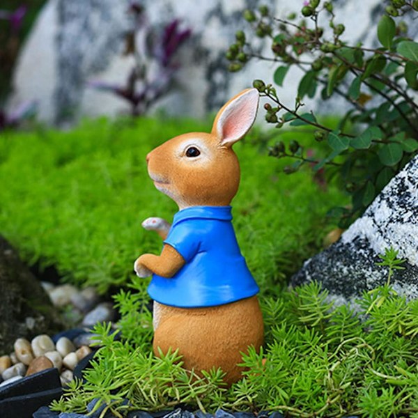 Påskepynt Påskehare Statuer Resin Kanin Statuer-X71-