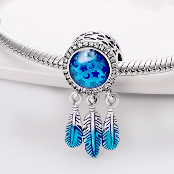 AVEKI 925 Sterling Silver Berlock för Pandora Armband Evil E