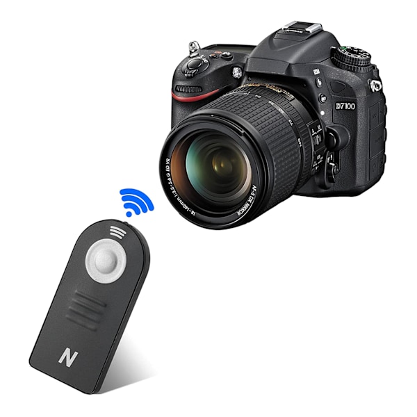 Trådløs fjernutløser for Nikon D3000 D3200 D3300 D3400 D40 D40X D50 D5000 D5100 D5200 D5300 D5500
