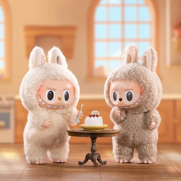 Labubu Macaron Monster Avaimenperä Jännittävän Hirviön Macarons Vinyyli Kasvot Pehmo Avaimenperät Taide Keräilyesineet Lelut Lahjat Baariin Item 2:Toffee candy
