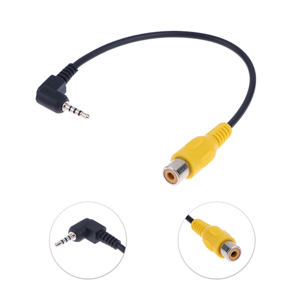 AV Inn Videokabel Adapter 2.5 mm AV Jack Hannplugg Til RCA