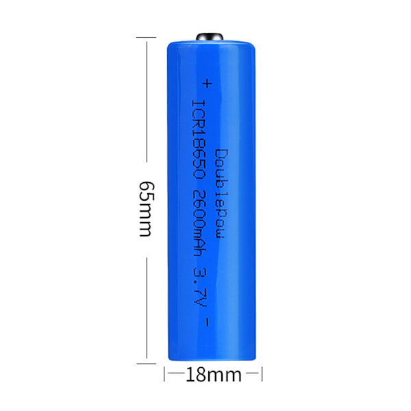 18650 1500mAh Apex-batteri, explosionssäkert, läckagesäkert, uppladdningsbart för ficklampa, radio, hushållsbatteri