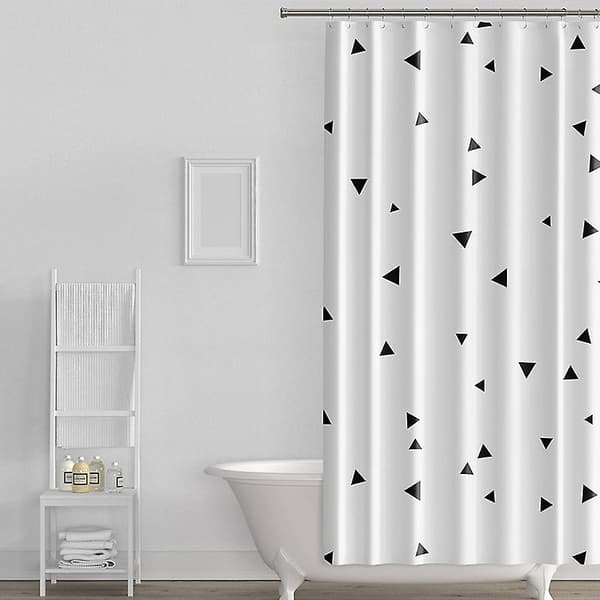 Sött vattentätt mögelsäkert duschdraperi, badrumsduschdraperi, 200 x 200 cm-FF1-