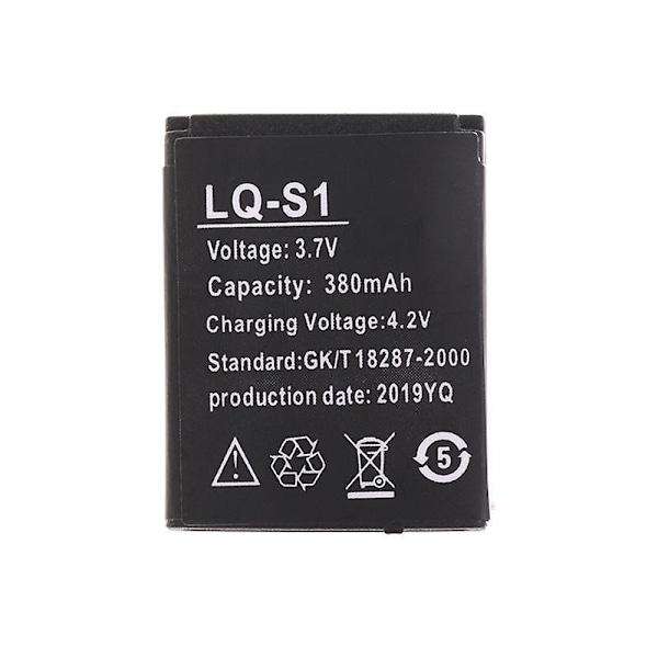 LQ-S1 3.7V 380mAh Genopladeligt Li-ion Batteri til Smart Watch Nyt