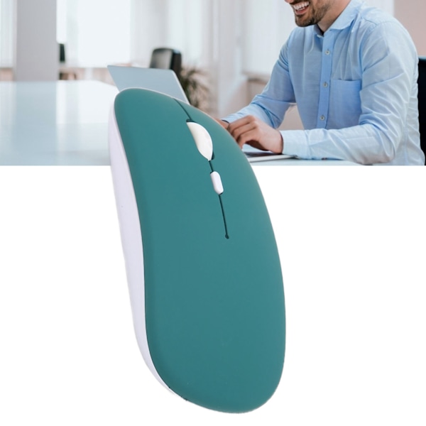Trådløs Mus Smart Mini Bærbar 3 Hastighets DPI Justerbar Trådløs Mus for Kontor Laptop Nettbrett Svart Grønn Frostet Enkeltmodus