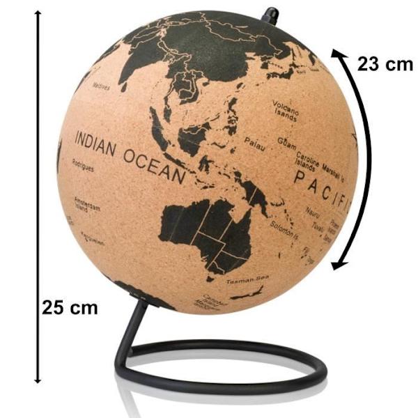 Vintage Tripvea korkimaailmanpallo - Halkaisija Ø = 23 cm