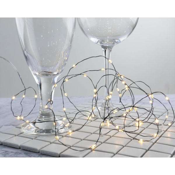 2 stk Lyslenker 60LED 3 meter SVART
