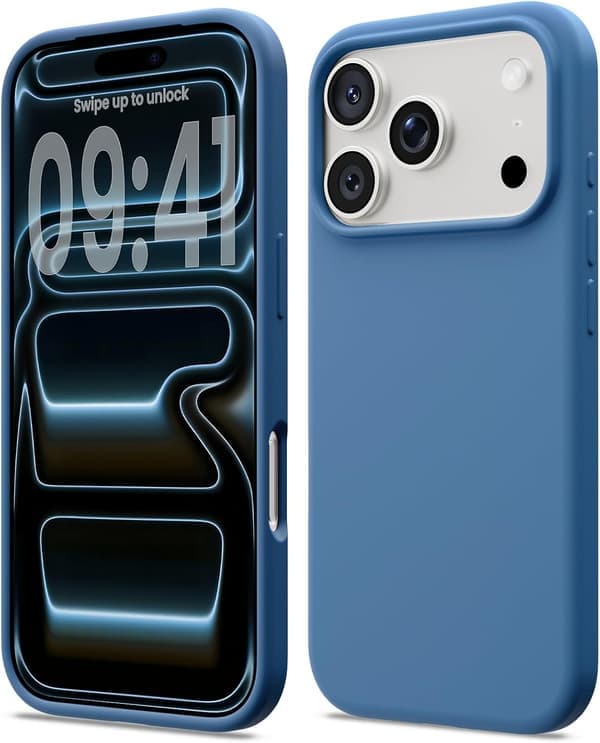 iPhone 16 Pro Case Liquid Silicone, Shockproof Case Compatible with iPhone 16 Pro Case Soft, Full Protection Case (Blue) Blue iPhone 16 Pro Blu Blue iPhone 16 Pro