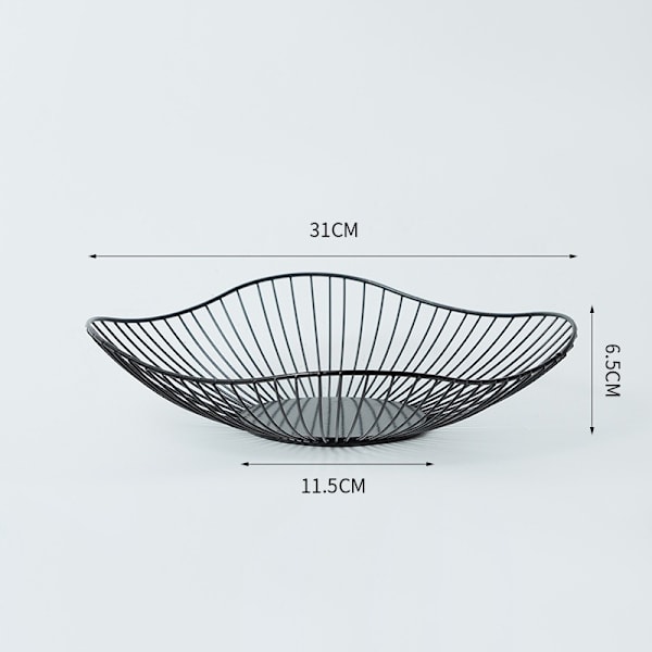 Moderne Fruktskål, Fruktholder for Oppbevaring av Frukt og Grønnsaker, Minimalistisk Tråd Fruktkurv for Kjøkkenbenken, Hjeminnredning, Benkeplate