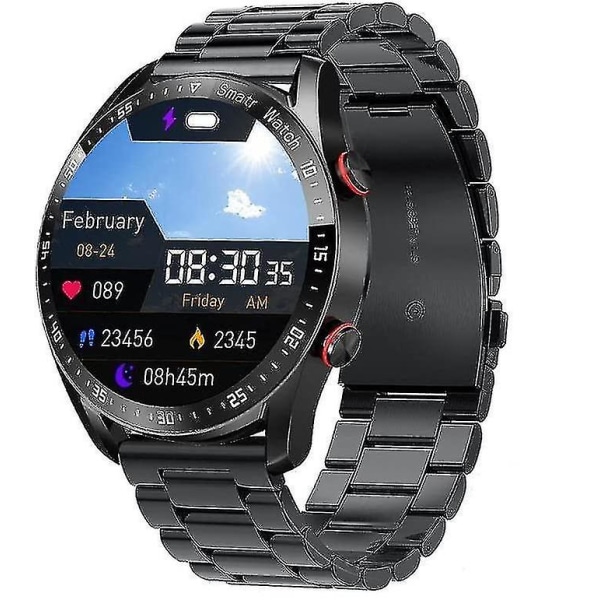 Icke-invasivt blodsockertest Smart Watch, Full Touch Health Tracker- watch med blodtryck, blodsyrespårning, sömnövervakning