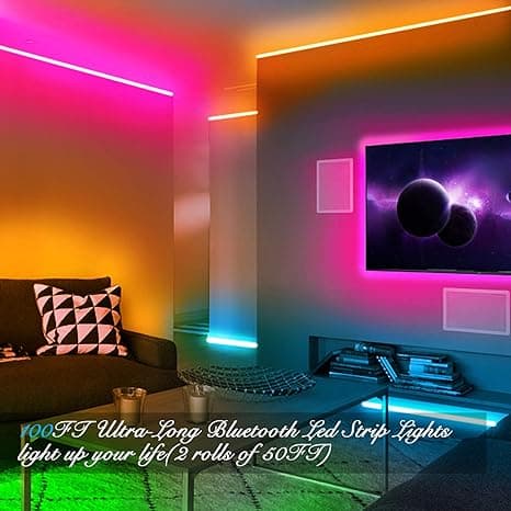 LED-stripe 30 m (2 x 15 m), 5050 RGB LED-stripe, Bluetooth