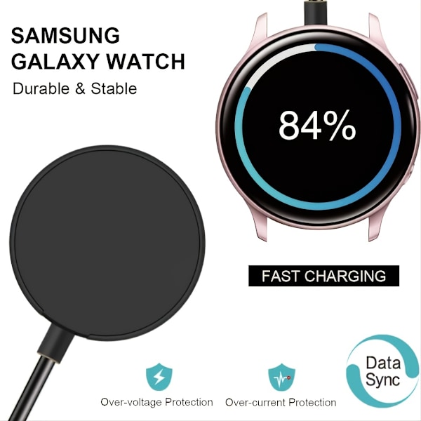 Smartwatch-opladerkabel til Samsung Galaxy Watch 5 Pro/5 BE/5/4 Classic/4/3/2 Galaxy Watch Active