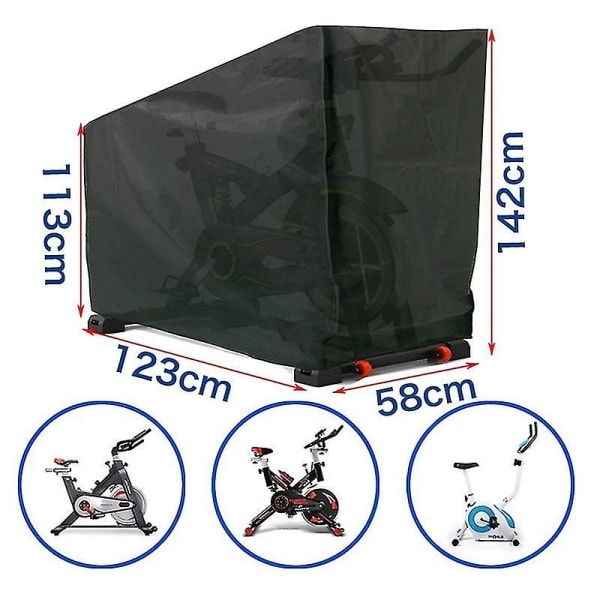 Skydd för träningscykel, inomhuscykelskydd, damm- och vattentätt Spinning Bike C