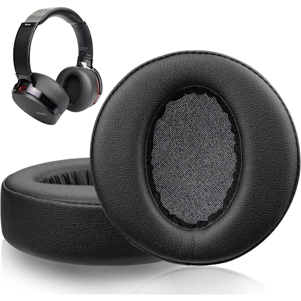 Ersättningsøreputer for Sony MDR-XB950 XB950BT XB950B1 Over-Ear Hodetelefoner med Mykere Proteinlær Øreputer
