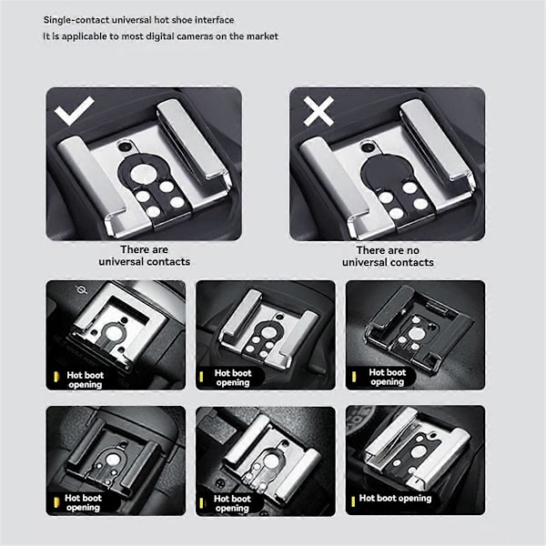 SL01 Kamerablixt 4-stegsjustering SpeedLite GN8 6500K för DSLR-kameror Live Fotografering-X75-