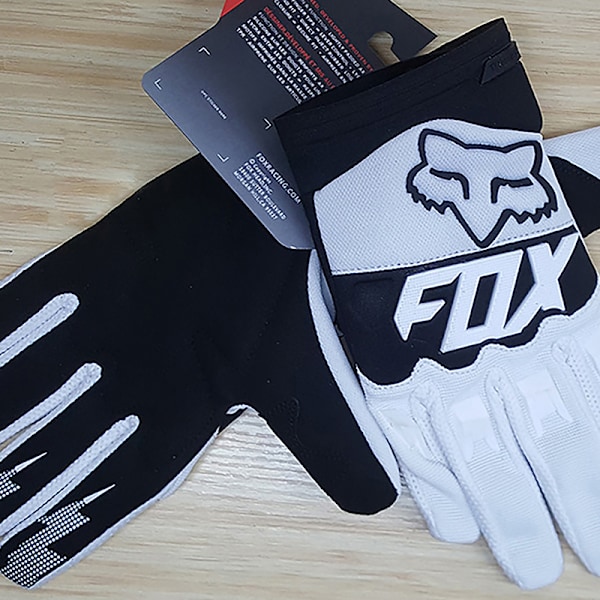 Smarte Handsker Motocross MX BMX Dirt Bike Motorcykelhandsker Sort og hvid