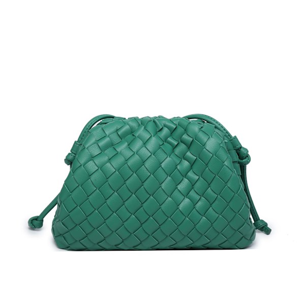 Molnryggsäck 2024 ny stil väska dam ko läder skrynklig dumpling väska dam handväska axelväska MJ51 Racing Green Racing Green Racing Green 22*9*14cm