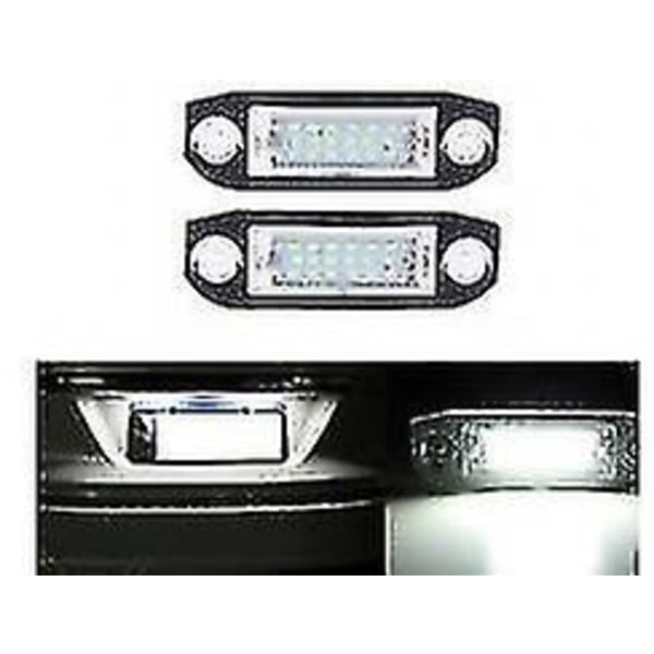 1 par LED nummerpladelys til Volvo C70 S40 S60 S80 V50 V60 V70 Xc60 Xc70 Xc90