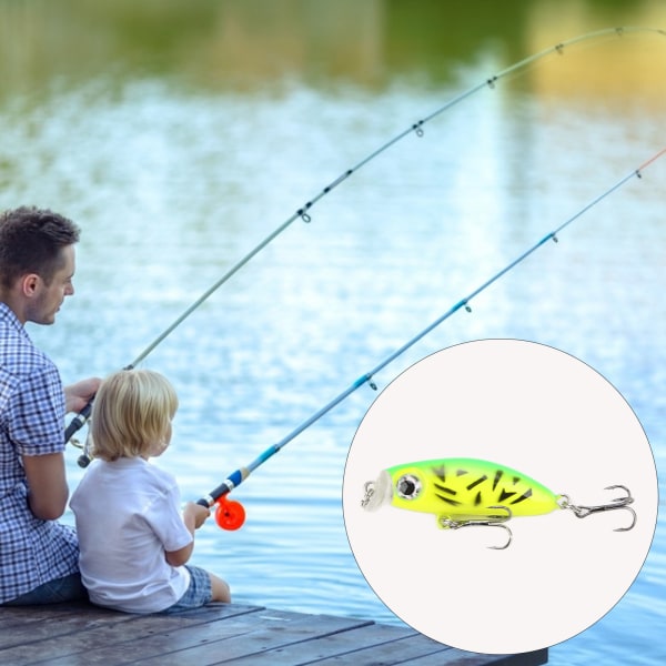 Mini fiskedragbete Mini Crankbait fiskedrag hårt bete för abborre öring gädda mal 1#