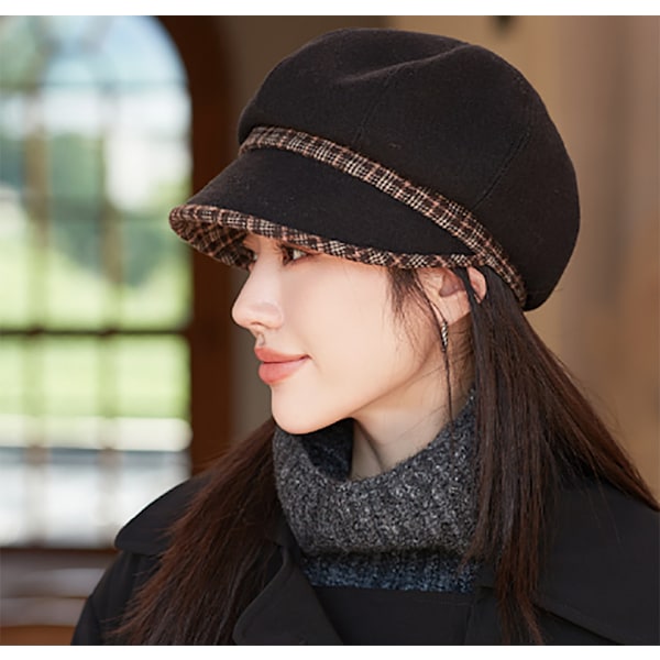 Retro åttakantig hatt utomhus 1 Casual dam Newsboy Cap a