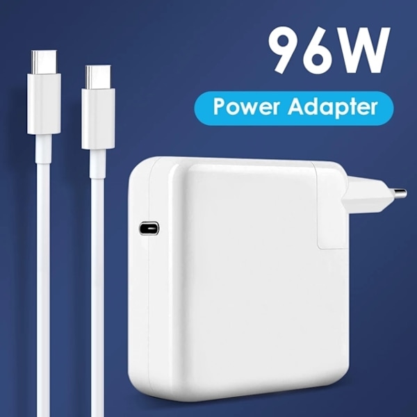 Ersättningsladdare för Mac Book Pro, 96W USB-C-strömadapter