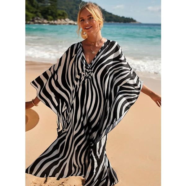 Dam strandklänning Maxi Bohemian Bikini Cover Up-X71-