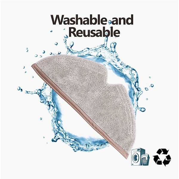 5 stk Moppekluter for Xiaomi Roborock - Gjenbrukbare