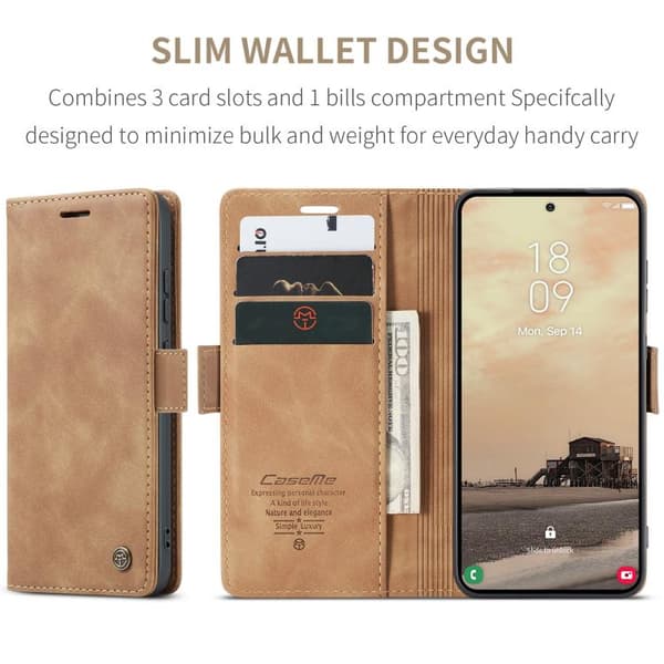 Samsung Galaxy S26 Ultra 5G Case - CaseMe 013 Multifunctional Horizontal Flip Leather Case